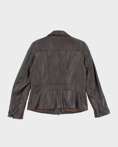 Vintage Y2K Danier Collared Leather Jacket - S