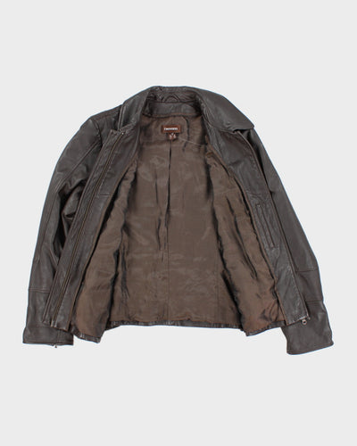 Vintage Y2K Danier Collared Leather Jacket - S