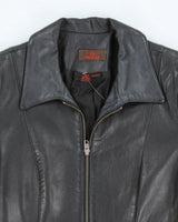 Vintage Y2K Danier Slim Fit Zip Up Leather Jacket - M