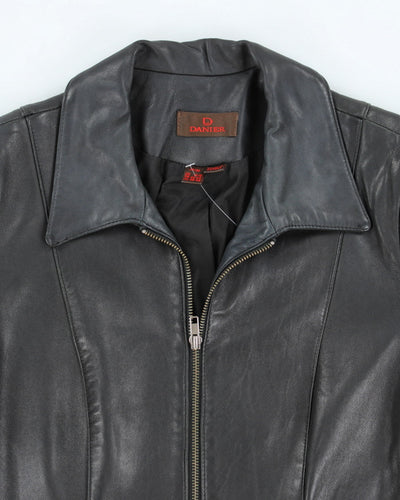 Vintage Y2K Danier Slim Fit Zip Up Leather Jacket - M