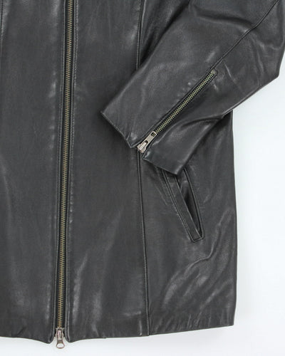Vintage Y2K Danier Slim Fit Zip Up Leather Jacket - M