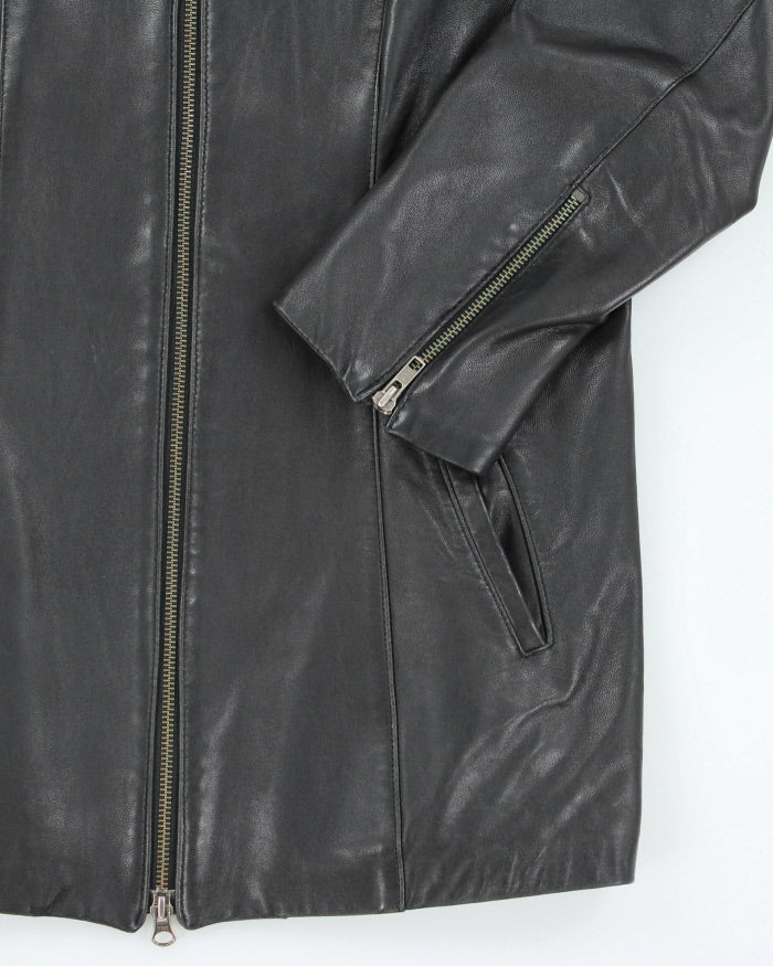 Vintage Y2K Danier Slim Fit Zip Up Leather Jacket - M