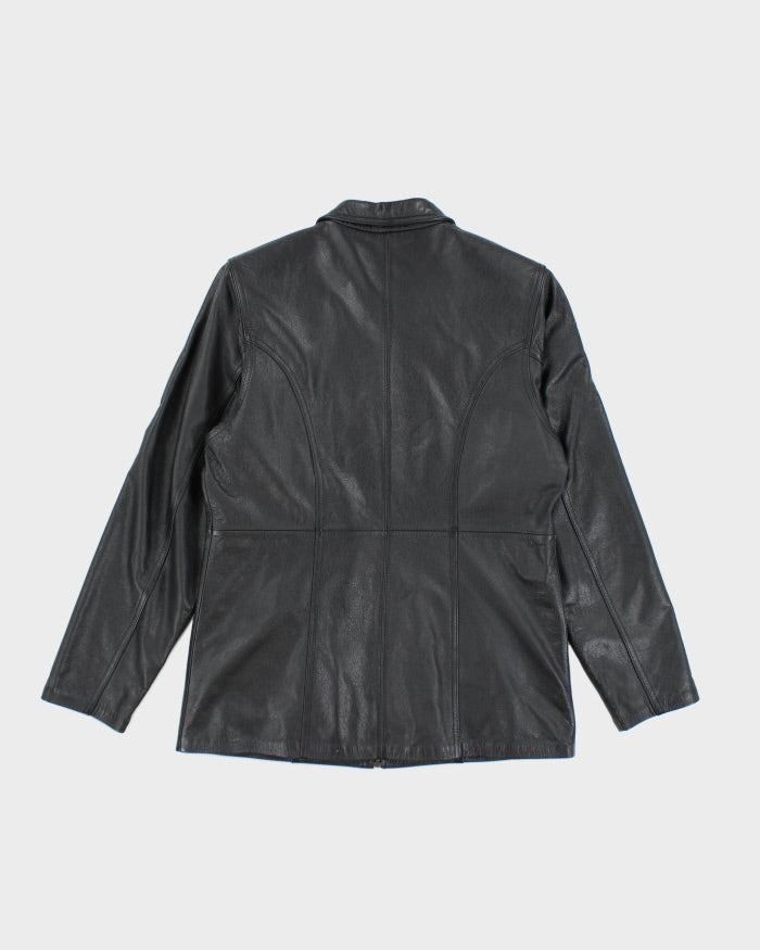 Vintage Women's Leather Panelled Leather Jacket - L