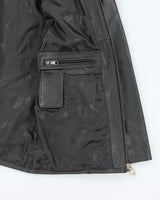 Vintage Women's Leather Panelled Leather Jacket - L