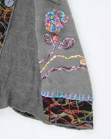 Vintage Women's Y2K Papillon Long Cardigan Jacket - XL