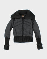 Vintage Y2K Buffalo Cropped Puffer Jacket - L
