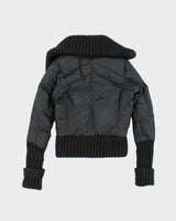 Vintage Y2K Buffalo Cropped Puffer Jacket - L