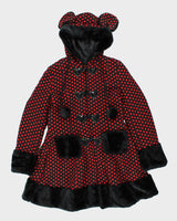 Hell Bunny Polka Dot Hooded Coat - S