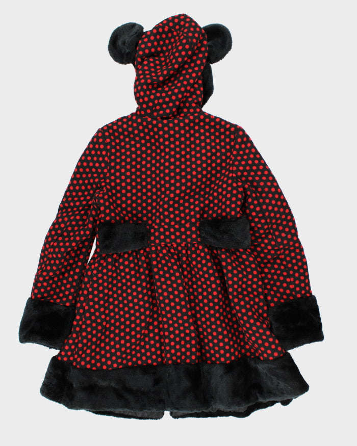 Hell Bunny Polka Dot Hooded Coat - S