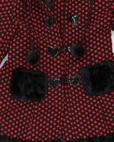Hell Bunny Polka Dot Hooded Coat - S