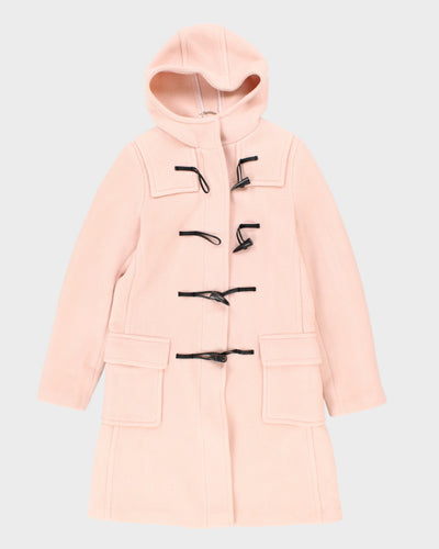Burberry Pink Wool Duffel Coat - S