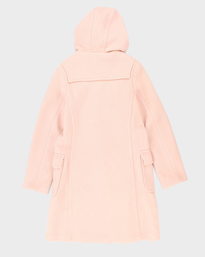 Burberry Pink Wool Duffel Coat - S