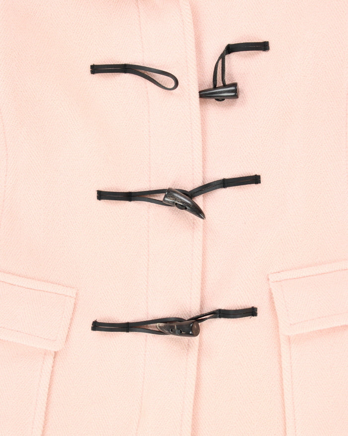 Burberry Pink Wool Duffel Coat - S