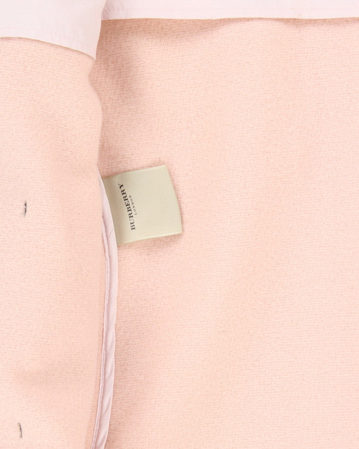 Burberry Pink Wool Duffel Coat - S