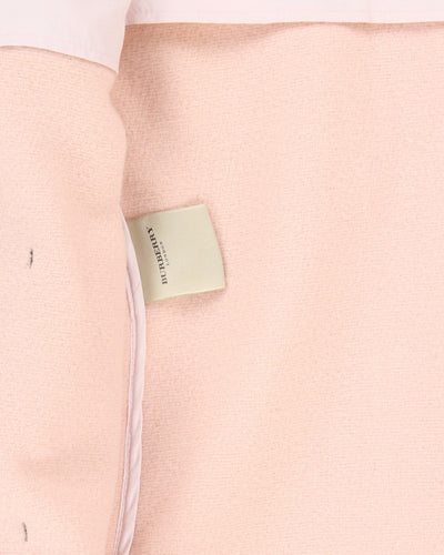 Burberry Pink Wool Duffel Coat - S