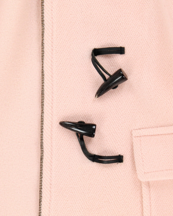Burberry Pink Wool Duffel Coat - S