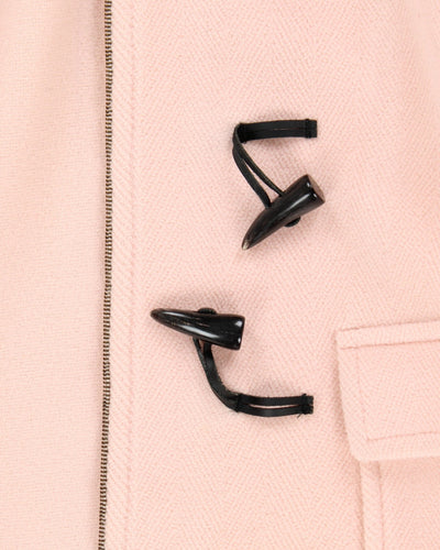 Burberry Pink Wool Duffel Coat - S