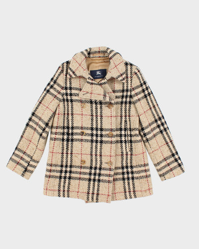 Burberry Wool Nova Check Coat - M