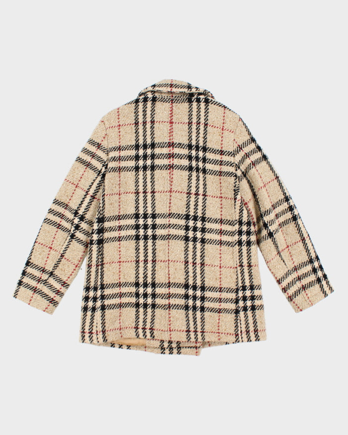 Burberry Wool Nova Check Coat - M