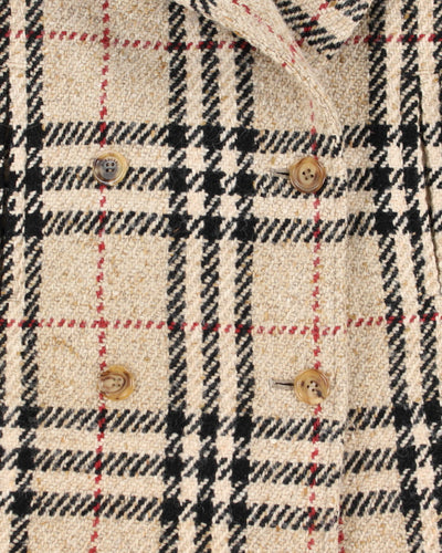 Burberry Wool Nova Check Coat - M