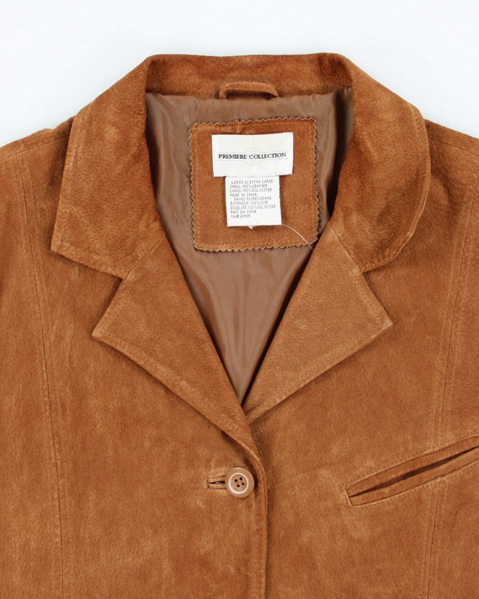 Vintage Premier Collection Brown Leather Jacket - XL
