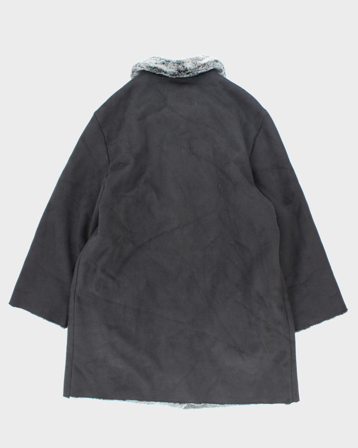 Vintage Women's Heavyweight Fur Collared Jacket - L