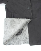 Vintage Women's Heavyweight Fur Collared Jacket - L