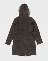 Vintage Women's Y2K Guess Hooded Parka Coat - S