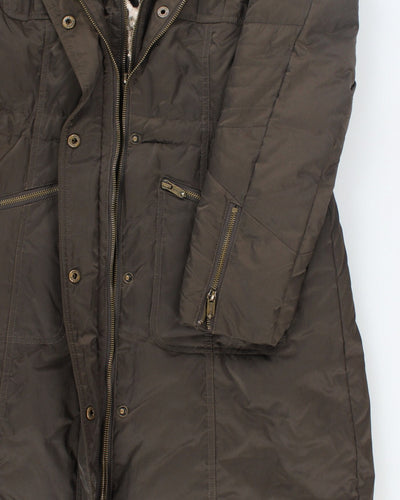 Vintage Women's Y2K Guess Hooded Parka Coat - S