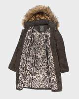 Vintage Women's Y2K Guess Hooded Parka Coat - S