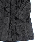 Vintage 60s Black Faux Fur Coat - M
