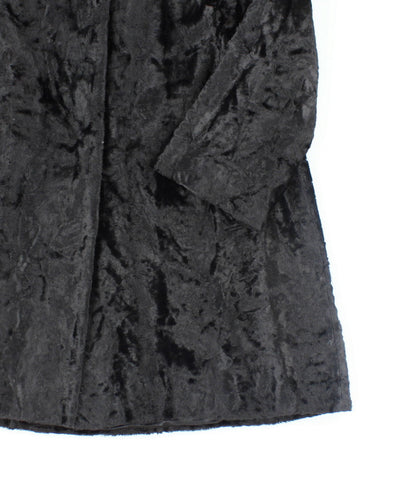Vintage 60s Black Faux Fur Coat - M
