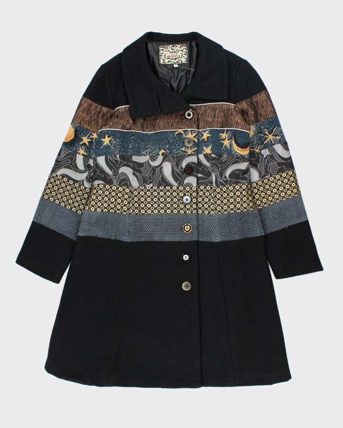 Pink Martini Patchwork Button-up Coat - L