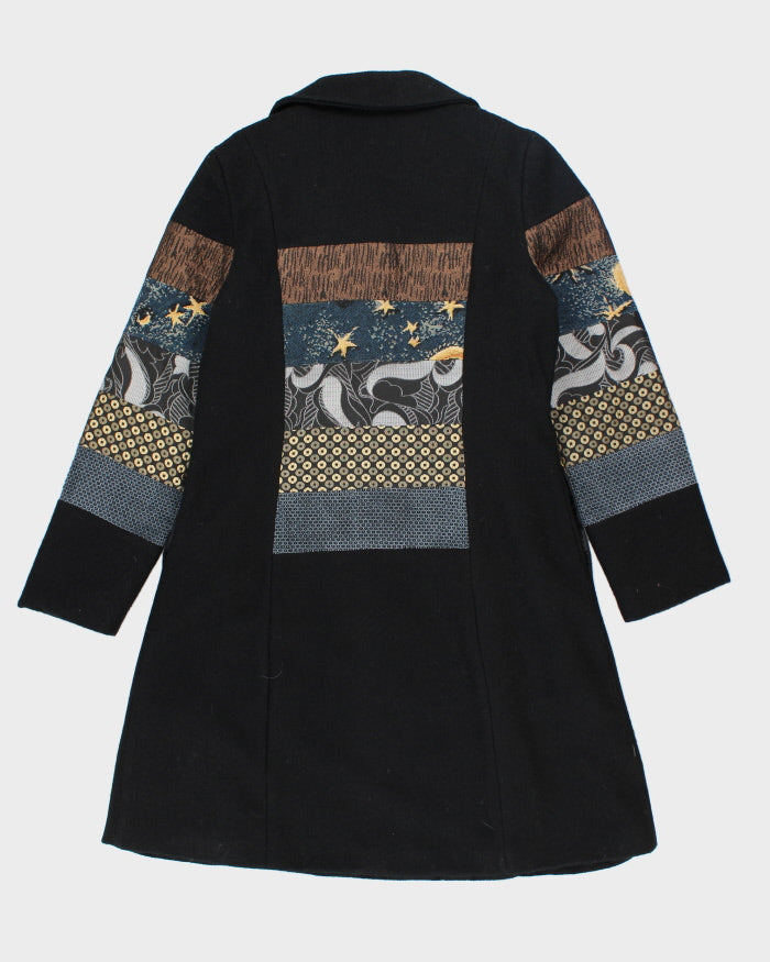 Pink Martini Patchwork Button-up Coat - L