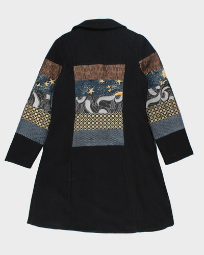 Pink Martini Patchwork Button-up Coat - L