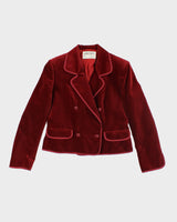 Vintage 80s Jaeger Velvet Blazer - M