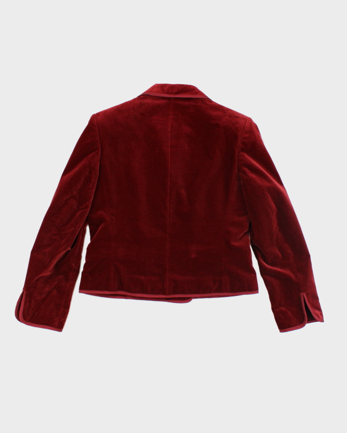 Vintage 80s Jaeger Velvet Blazer - M