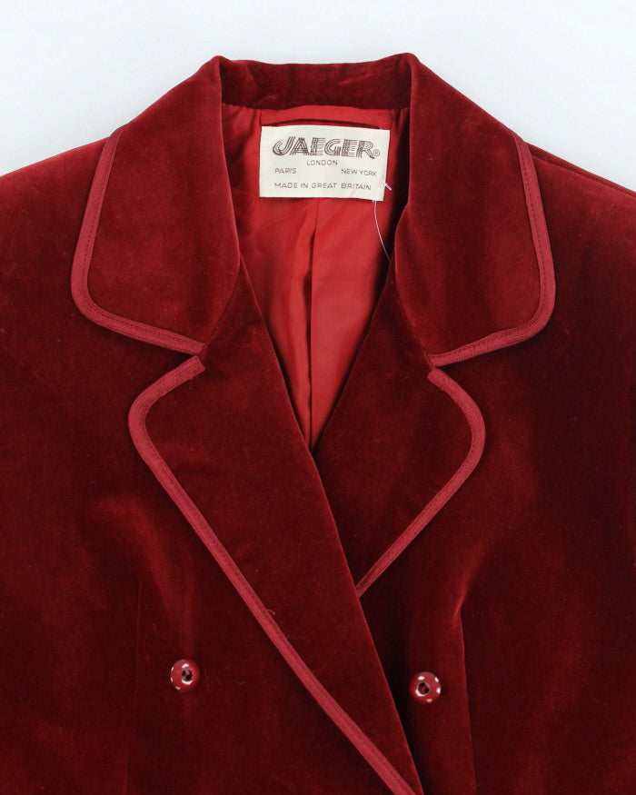 Vintage 80s Jaeger Velvet Blazer - M