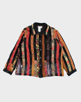 Vintage Coldwater Creek Patchwork Sequin Velvet Jacket - XL
