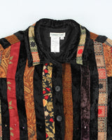 Vintage Coldwater Creek Patchwork Sequin Velvet Jacket - XL