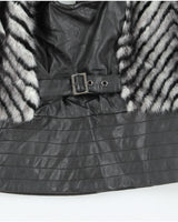 Y2k 00s Guess Faux Fur Gilet - M