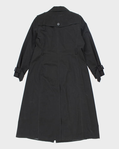 London Fog Black Lined Trench Coat - M