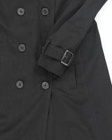 London Fog Black Lined Trench Coat - M