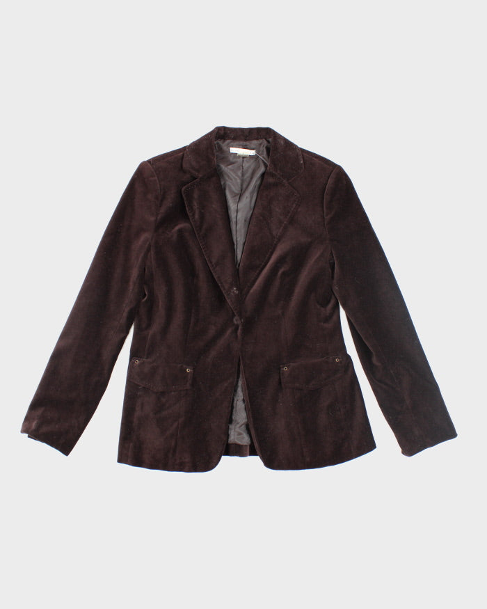Peter Nygard Brown Velvet Blazer - M