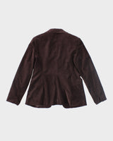Peter Nygard Brown Velvet Blazer - M