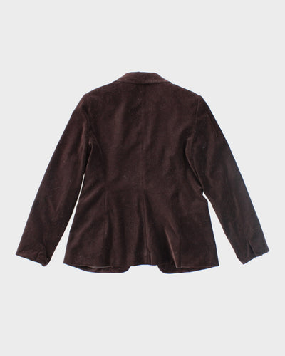 Peter Nygard Brown Velvet Blazer - M