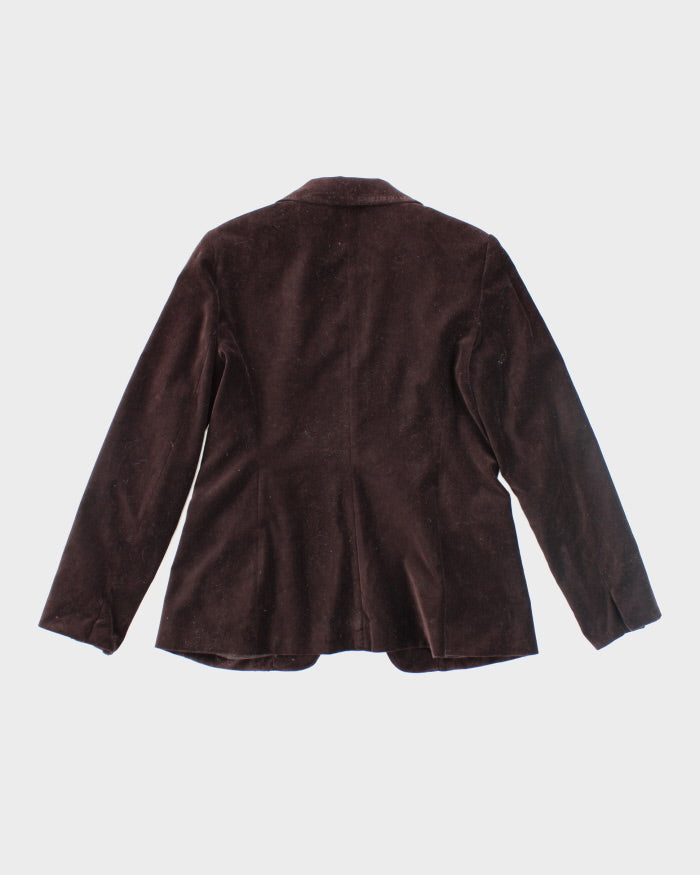 Peter Nygard Brown Velvet Blazer - M