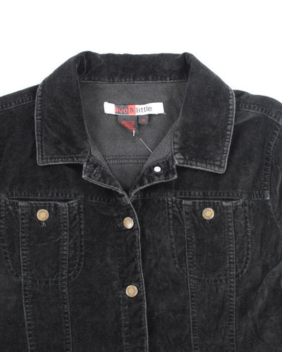 Y2k 00s Live a Little Velvet Jacket - M