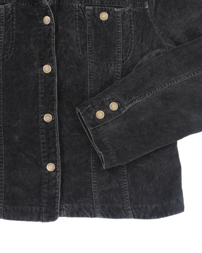 Y2k 00s Live a Little Velvet Jacket - M