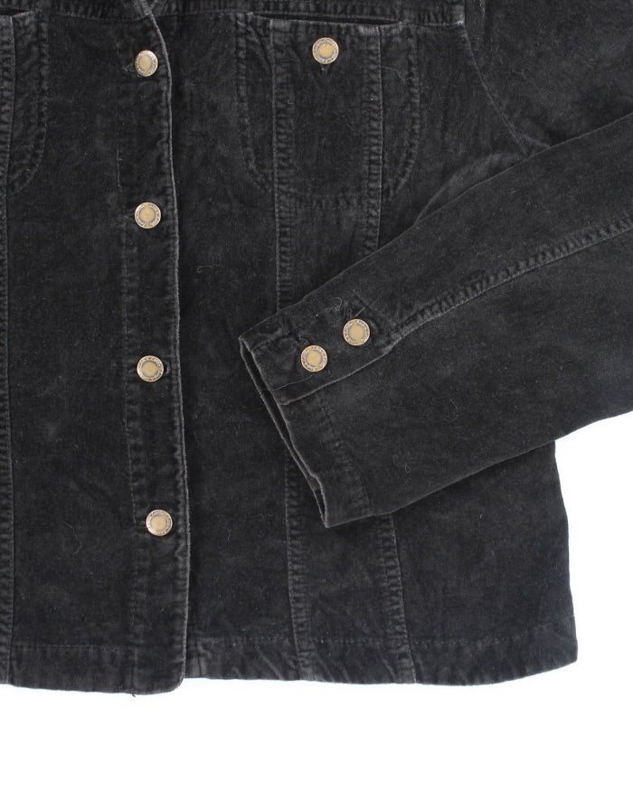 Y2k 00s Live a Little Velvet Jacket - M